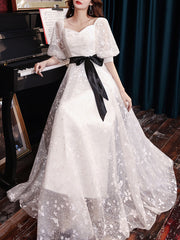 Ladies Long Sleeve Fashion Banquet Evening Dress LX433
