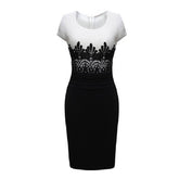 Dresses for Women Party Dresses OL Pencil Dress Summer Sleeveless Bodycon Midi Ladies Casual Slim Lace Large Size Dress