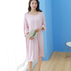 2019 summer plus size night dress women  soft sexy strapless sleepwear nightgowns sleepshirts sleepdress home outfits