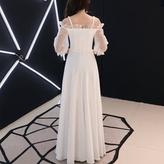 Ladies Off Shoulder Strap Long Banquet Evening Dress Party Dress