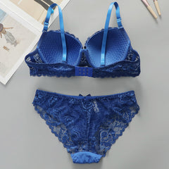 Women's Sexy Bra Push Up Full Coverage Lace Lingerie Set