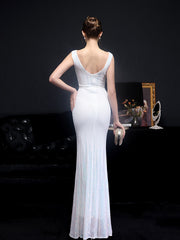 Ladies Fashion Sexy Sequins Banquet Evening Dress Mermaid Skirt