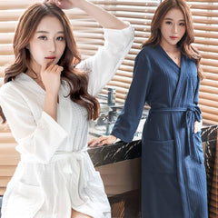On Sale Women Suck Sweat Elegant Bathrobe Summer Kimono Waffle Bath Robe Dressing Gown Bridesmaid Robes for Bride Wedding