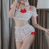 Ladies Fashion One Shoulder Top Shorts Homewear Set J1JX1366YML