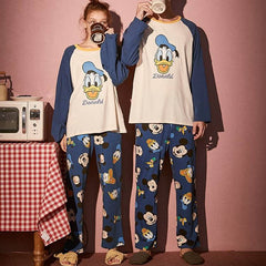 Spring and Autumn pajama sets Mickey robes kawaii clothes casual nightgowns pajamas for teen girls