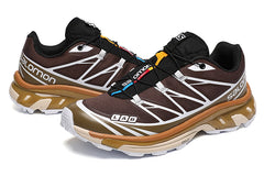 Outdoor Casual SALOMON XT6 ADVANCED Dark Brown Retro Running Shoe Sizes 40-46