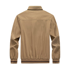 Men's jacket new fashion handsome young and middle-aged outdoor tooling military jacket coat simple trend all-match men's clothing