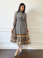 European and American Middle East Women's Sexy Pleated Big Ball Gown Dress