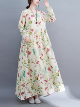 ملابس نسائية سمينة مقاس كبير لخريف 2022 فستان مطبوع جديد بمزاجية تنورة طويلة رداء