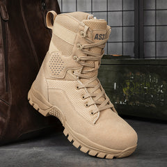 Men's high-top military outdoor mountain desert combat non-slip wear-resistant casual men's boots large size 39-47