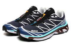 Salomon XT-6 Advanced Navy Blue White Blue Outdoor Hiking Shoes Lightweight Jogging Shoes Men's Shoes Mountaineering Sports Shoes Casual Running Shoes