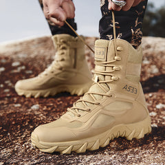 Large size men's field lightweight desert tooling combat Martin boots winter high-top outdoor hiking shoes