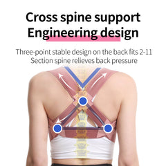 Posture Corrector Adjustable Back Brace Shoulder Lumbar Support Belt For Adult Unisex