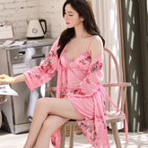 New Women's Kimono Pajamas 2 Piece Robes Silk Pajamas Sexy Pajamas Pajamas Soft Lingerie Party Robes