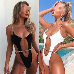 New cutout open back bikini