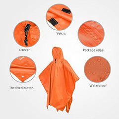 Travel Portable Triple Raincoat Women Men Poncho Outdoor Hiking Fishing Mountaineering Cycling Versatile Chubasquero