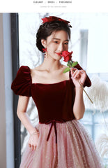 Best-selling new 2023 spring season dress large size toast dress evening dress art examinee ladies birthday banquet dress art examination