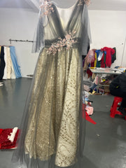 Hot-selling new French-style colored yarn 2022 autumn new solo tutu skirt performance costume long section student performance performance test vocal