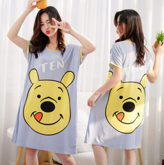 Large size skirt, female fitting short sleeved summer pajamas, female home wear, cultural dress, casual pajamas