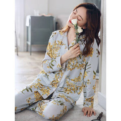 women sleepwear Spring and autumn new style cotton pajamas women cotton long sleeved suit, women nightgowns