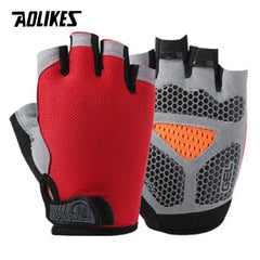 Cycling Gloves MTB Road Riding Gloves Anti-slip Camping Hiking Gloves Gym Fitness Sports Bike Bicycle Glove Half Finger