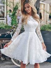 Women Midi Dress Sexy White Lace Hook Flower Hollow Patchwork Boho Long Sleeve Dresses 2022 For Femme Wedding Party Dress Robe