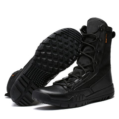 Men's sports shoes outdoor tactical boots military boots desert boots suede leather high-top hiking boots size 38-45