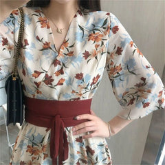 Women's Tunic Hanfu Elegant Dress Summer Casual Women's Dress Women's Clothing Y2k Clothing Fashion Women's Flower Dress