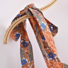 المرأة بوهو نمط الأزهار طباعة ميدي اللباس الصيف حزب السباغيتي حزام اللباس Femele ربطة القوس فيونكة أكمام ألف خط فساتين