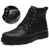 Men's  warm and velvet shoes, snow  boots, cross-border large size men's boots, winter  -top men's shoes, military boots
