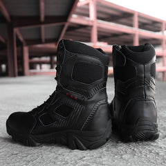 Men Casual Boots Waterproof High-top Boots Desert Trekking Boots Outdoor Hiking Boots Non-slip Wear Resistant Size 39-47