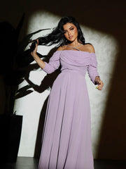 elegant chiffon waist dress