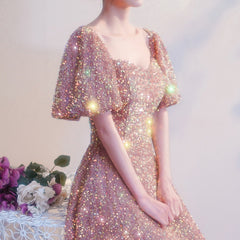 Hot sale new sequined evening dress female 2023 autumn small temperament chorus performance costume host dress banquet dress