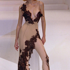 Sexy Deep V Sling Dress