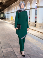 Muslim women's suit new dress two-piece Hui banquet dress Arab dress Middle East dress