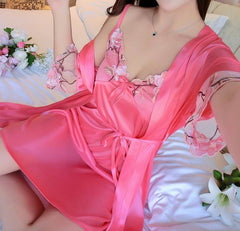 Ladies Pajamas Sexy Silk -end Ladies Homewear Set