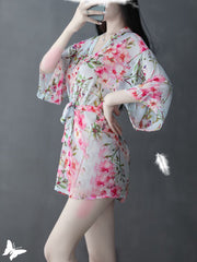 Sexy Ladies Lingerie Printed Women's Nightgown Home Pajamas