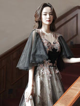 Best-selling new evening dress 2023 spring new style generous black simple annual catwalk show banquet evening dress waist slimming