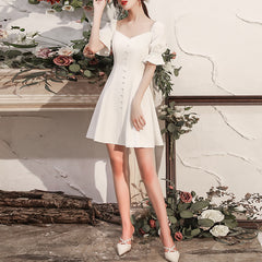 السيدات الأميرة لطيف قصير فستان حفلة عيد ميلاد بسيط LX271