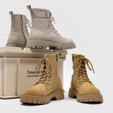 أحذية رجالية من الراوند على الموضة الأوروبية والأمريكية، أحذية كلاسيكية للرجال ذات أصابع كبيرة ونعل سميك ومقاومة للاهتراء، أحذية المشي لمسافات طويلة بسيطة على الطراز البريطاني الكلاسيكي