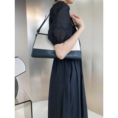 Elegant V-neck short-sleeved chiffon dress ladies Chinese buckle waist length dress ladies gentle casual wear Summer