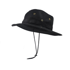 Summer Men Bucket Hat Outdoor UV Protection Wide Brim Panama Hat Hunting Hiking Fishing Hat Mesh Fisherman Hat Beach Sunscreen Cap