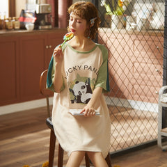 New Nightgowns For Women Sleepwear Cotton Nightdress Night Dress Summer Girls Sleepwear Home Clothes Nightwear Home Wear