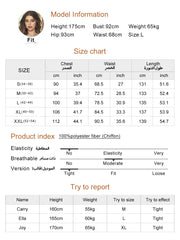 Green Floral Panel Chiffon Dress