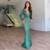 European and American new women's popular deep V dress long skirt Promotion High Quality