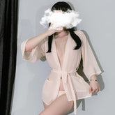 European and American Ladies Fashion Perspective Nightgown