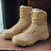 Fashion Men's Military Boots Waterproof Outdoor Training Boots  Top Safety Boots Large Size Men's Boots 40-46   Military Combat Boots