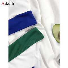 New Waist Bikinis Swimsuits Women Stitching Two-Piece Set Push Up Brazil Swimwear Female Summer Beach Bathing Suits