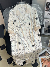 Summer silk ice silk pajamas women's short-sleeved nightdress home service thin section silk pajamas nightdress