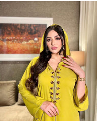 Robe diamond-studded ribbon dress abaya women's clothing ethnic